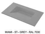 Plan vasque Design, sur mesure, Largeur 60 à 200 cm x Profondeur 40 à 60 cm, résine minérale de couleurs ACRYSTONE®, Finition lisse, Livraison Offerte et Rapide.